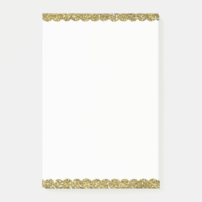 Post-it® Parties scintillant Gold Faux Sparkle (Devant)