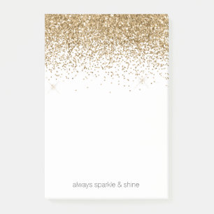 Post-it® Parties scintillant Gold Glitz
