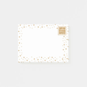 Post-it® Parties scintillant Gold Star personnalisée Spark