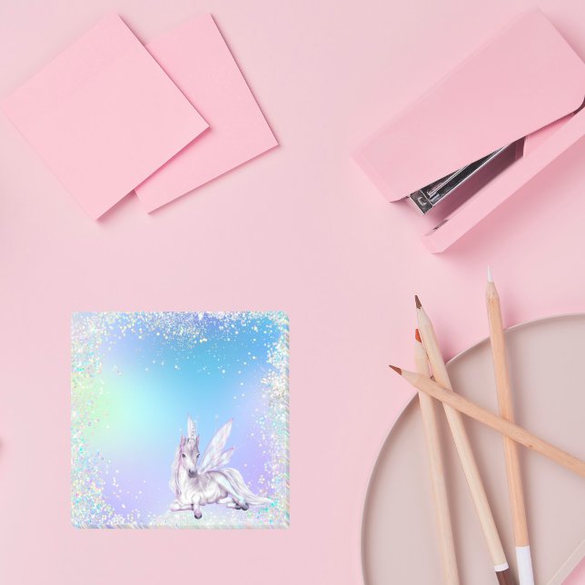 Post-it® Parties scintillant Magique Blanc Unicorne (Créateur téléchargé)