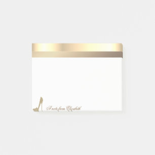 Post-it® Parties scintillant Or moderne talons hauts -Perso