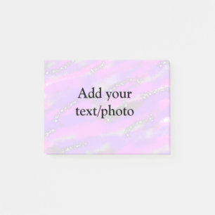 Post-it® Parties scintillant pastel simple coloré ajouter v