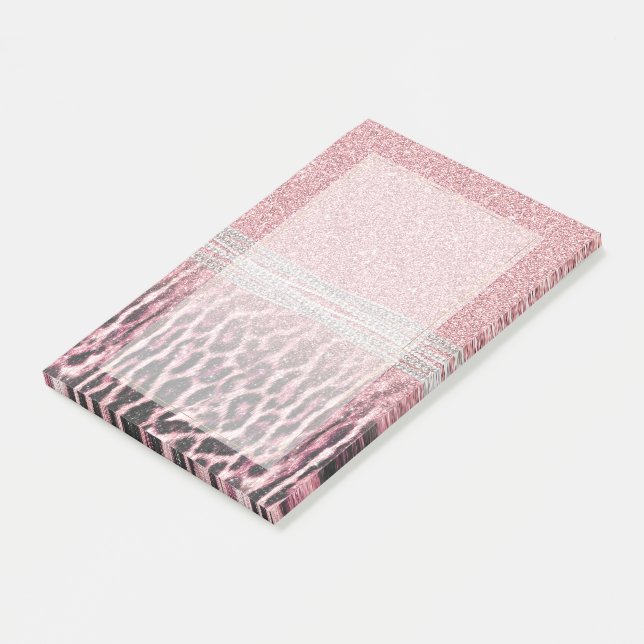 Post-it® Parties scintillant poster de animal Chic Girly Ro (Incliné)