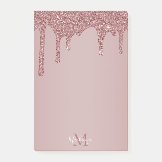 Post-it® Parties scintillant Rose de goutte d'or de fille M (Devant)