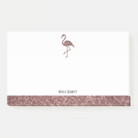 Parties scintillant rose Gold Faux et Flamant rose
