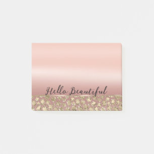 Post-it® Parties scintillant rose or glam Leopard