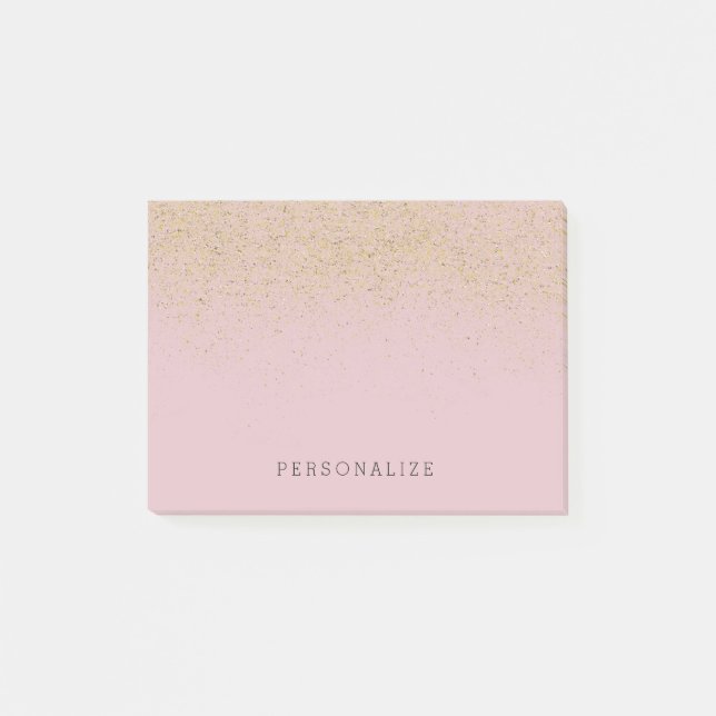 Post-it® Parties scintillantes roses d'or (Devant)