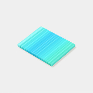 Post-it® Pastel Abstrait Turquoise Bleu Bleu Grandes Têtes 