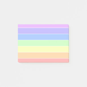 Post-it® Pastel Arc-en-ciel rayures colorées