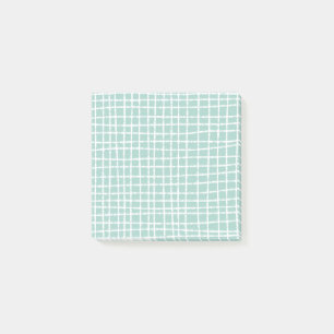 Post-it® Pastel Blue Check Motif élégant et subtil