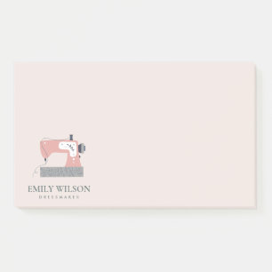 POST-IT® PASTEL BLUSH PEACH GRIS ROSE SEWING MACHINE TAILEU