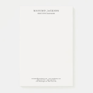 Post-it® Pastel Élégant Classique Simple Professionnel