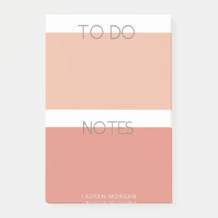 Post-it® Pastel moderne   Notes de monogramme
