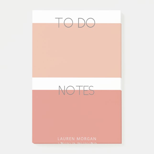 Post-it® Pastel moderne | Notes de monogramme (Devant)