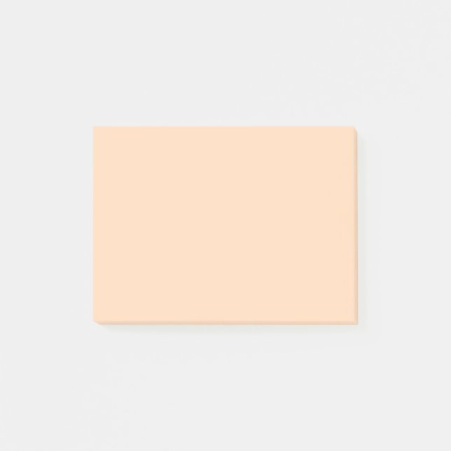 Post-it® Pastel Peach Couleur solide | Classique | Élégant (Devant)