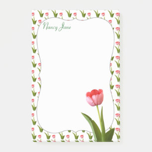 Post-it® Pastel Pink Spring Tulip Floral Photographie