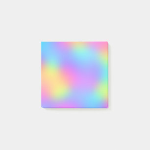 Post-it® Pastel Rainbow Colors Abstrait Blur Gradient Ombre