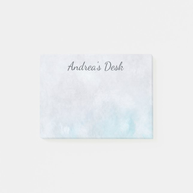 Post-it® Pastel Turquoise & Grey Post-It Notes (Devant)