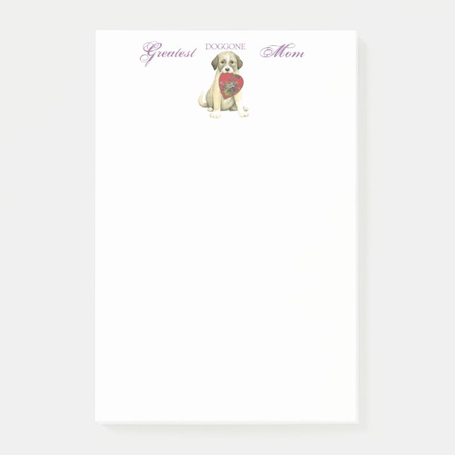 Post-it® Pasteur anatolien Chien Coeur de Chien Maman (Devant)