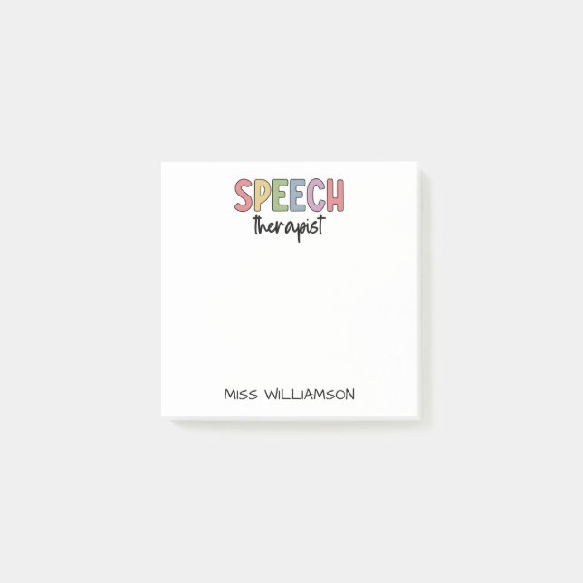 Post-it® Pathologiste orthophoniste sur mesure SLP (Devant)