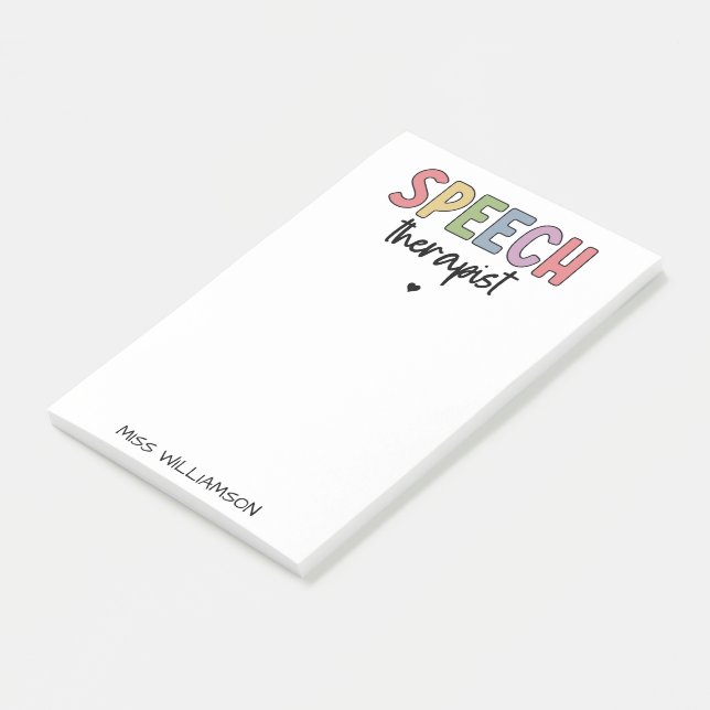 Post-it® Pathologiste orthophoniste sur mesure SLP (Incliné)