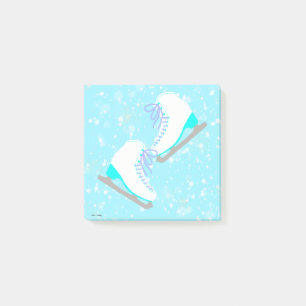 Post-it® Patinage sur glace Patinage Motif Coute bleue Pati