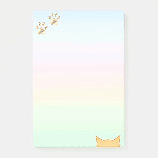 Post-it® Patounes de chat mignonnes (Devant)