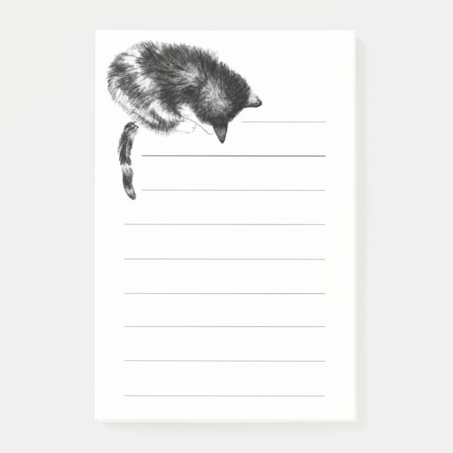 Post-it® Pawing cat Notes pad (Devant)