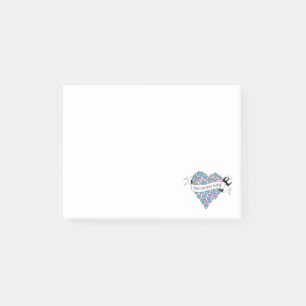 Post-it® Payer l'amour avec l'amour illustré proverbe portu