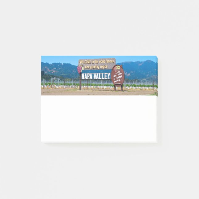 Post-it® Pays de vin de Napa Valley (Devant)