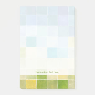 Post-it® Paysage avec des Carrés multicolores