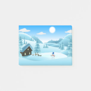 POST-IT® PAYSAGE HIVER "HAPPY HOLIDAYS"