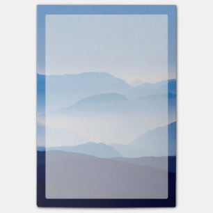 Post-it® Paysage méditerranéen reposant des montagnes bleue