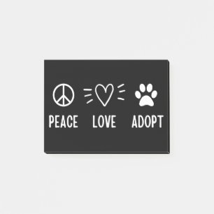 Post-it® Peace Love Adopter