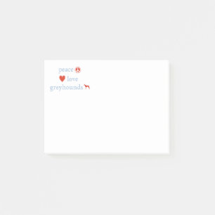 Post-it® Peace Love Greyhounds