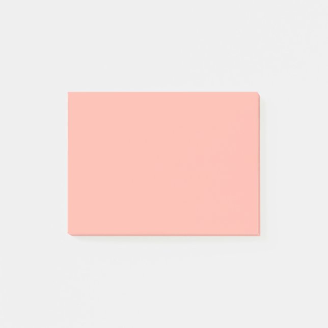 Post-it® Peachy rose couleur solide (Devant)