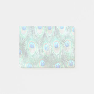 Post-it® Peacock Feathers Exotic Wild Watercolor Motif