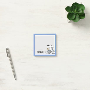 Post-it® Peanuts   Snoopy & Woodstock Bicyclette