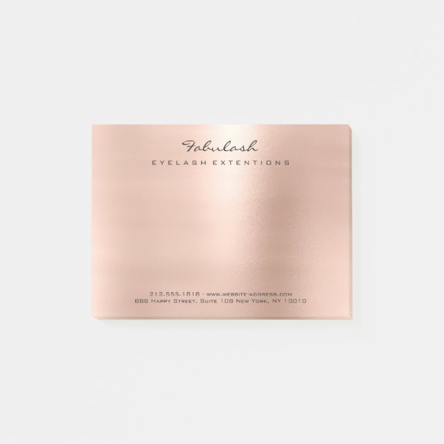 Post-it® Pearly Blush Rose Rose Gold Powder Minimal (Devant)