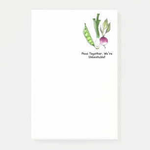 Post-it® Peas et Veggie meilleur amis Pun