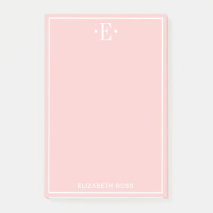 Post-it® Pêche monogramme