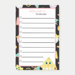 Post-it® Peekaboo Black Baby Chick Notes