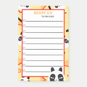 Post-it® Peekaboo Yellow Panda Bear