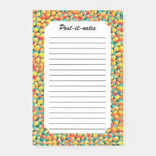 Post-it® Peinture à ballons géométriques Abstraits colorés 
