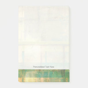 Post-it® Peinture Abstraite dorée turquoise et verte