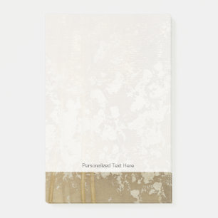 Post-it® Peinture Abstraite en or avec lunettes d'argent