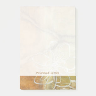 Post-it® Peinture Abstraite en silhouette sur Arrière - pla