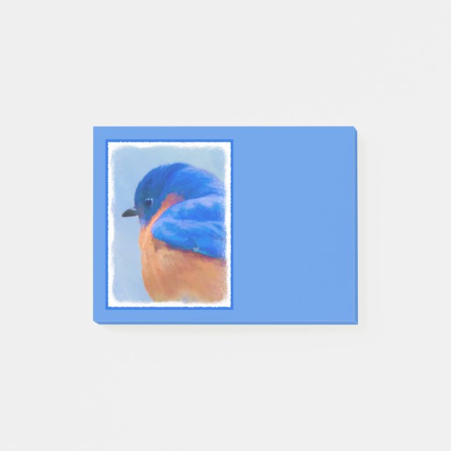Post-it® Peinture Bluebird - Art original pour oiseaux (Devant)