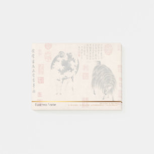 Post-it® Peinture chinoise Chèvre bélière Année lunaire Pos