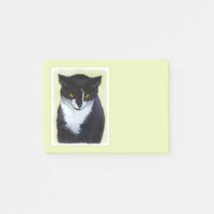 Post-it® Peinture de chat Tuxedo - Cute Original Cat Art